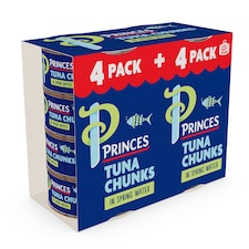 Princes Tuna Chunks In Spring Water 8 X 145G