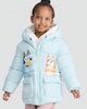 image 1 of Bluey Print Padded Jacket in Blue