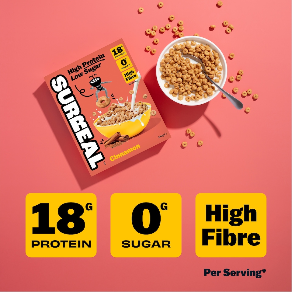 image 1 of Surreal Cinnamon High Protein Cereal 240g