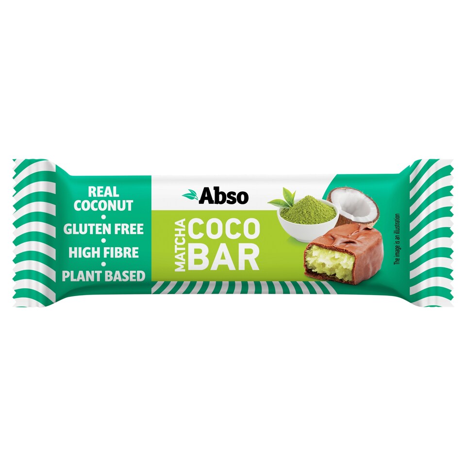 Abso kókuszos szelet matcha porral, édesítőszerrel 35 g