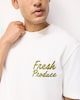image 3 of F&F Pure Cotton Slogan T-Shirt in Ecru