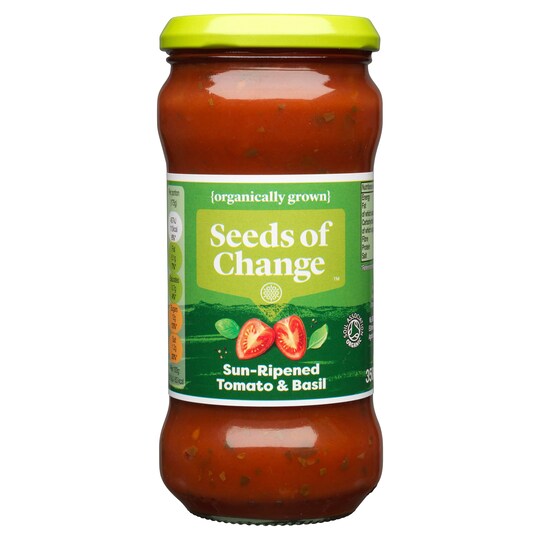 Seeds Of Change Tomato&Basil Organic Pasta Sauce 350G Tesco Groceries