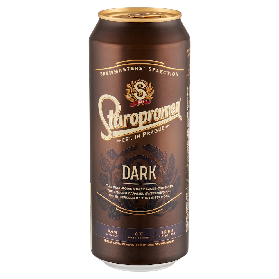 Staropramen Dark minőségi barna sör 4,4% 0,5 l