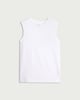 image 4 of F&F Boys Pure Cotton Oversized Fit Vest in White