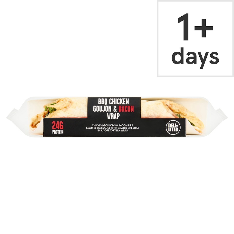Delilites Bbq Chicken Goujon And Bacon Wrap 235G