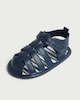 image 3 of F&F Baby Strap Fastening Pramshoe Sandals in Navy