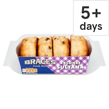 Brace's Family Bread Sultana Scones 4 Pack