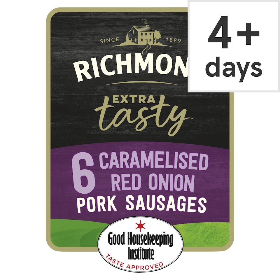 Richmond Extra Tasty Caramelised Red Onion Pork Sausages 400g