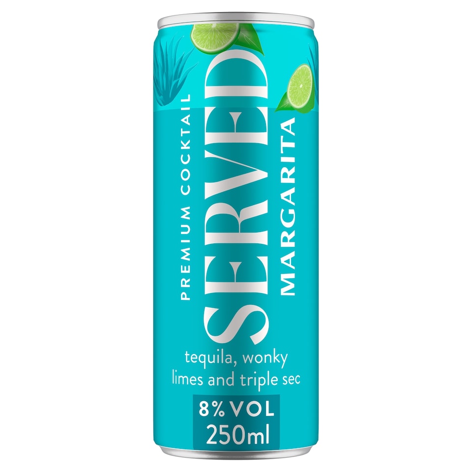 SERVED Margarita Cocktail 8% ABV 250ml