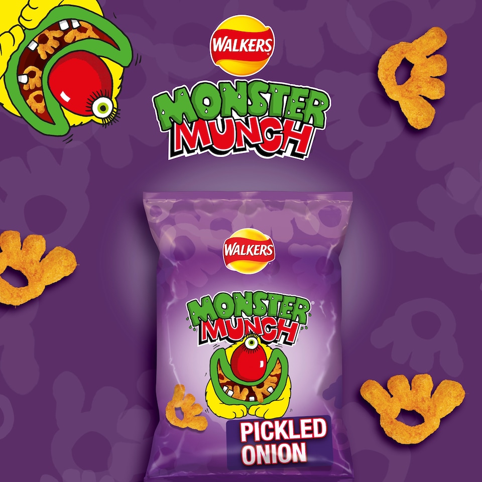 image 1 of Walkers Monster Munch Pickled Onion Crisps 40g