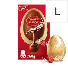 Lindt Lindor Milk Chocolate Egg with Milk Truffles 260g