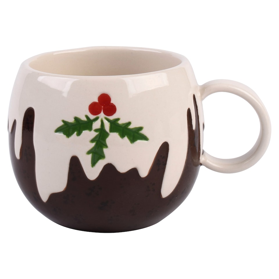 F&F Home Christmas pudding mug