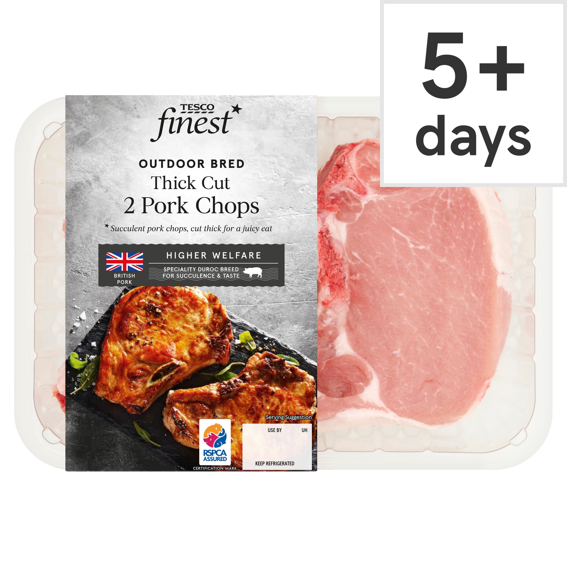 Tesco Finest Pork Chops 500G