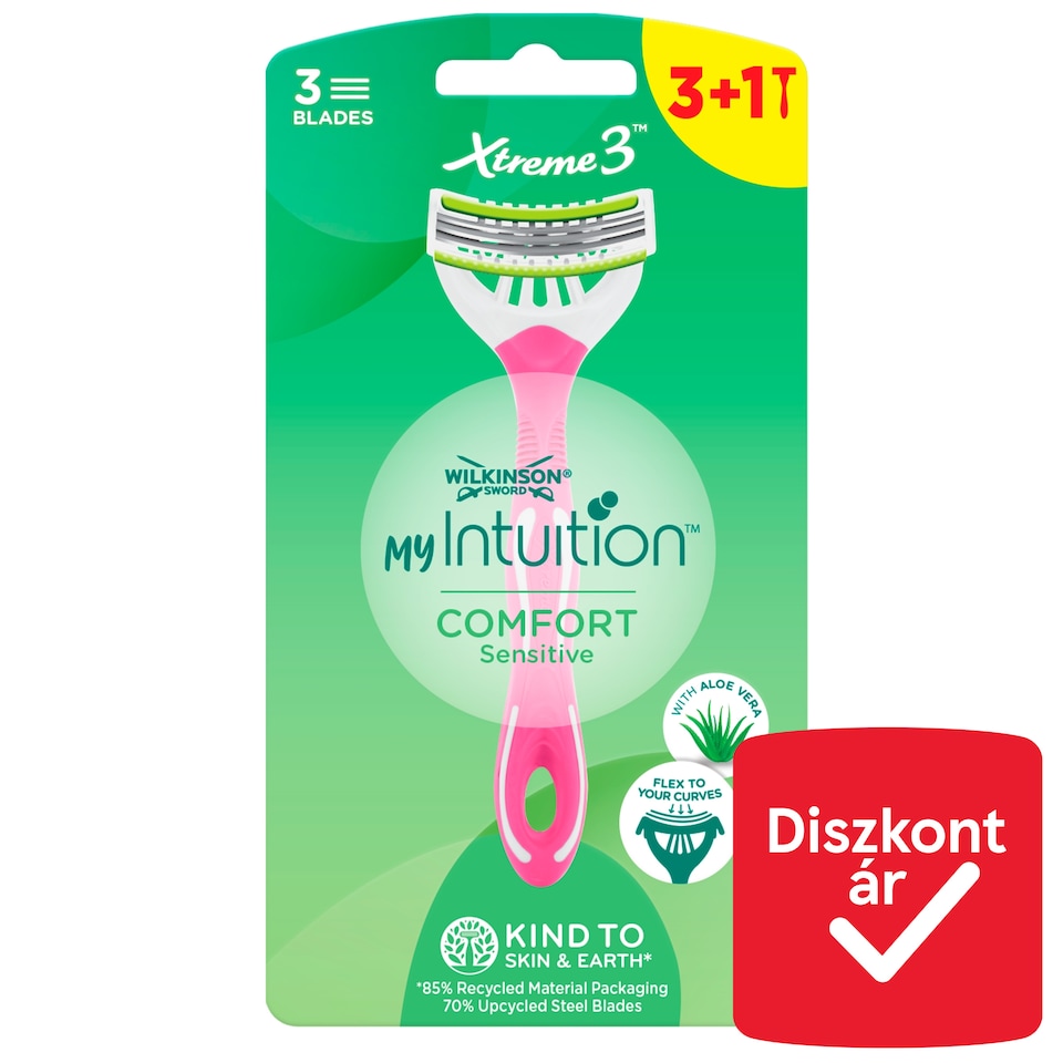 Wilkinson Sword My Intuition Xtreme 3 Comfort Sensitive Disposable Razor 4 pcs
