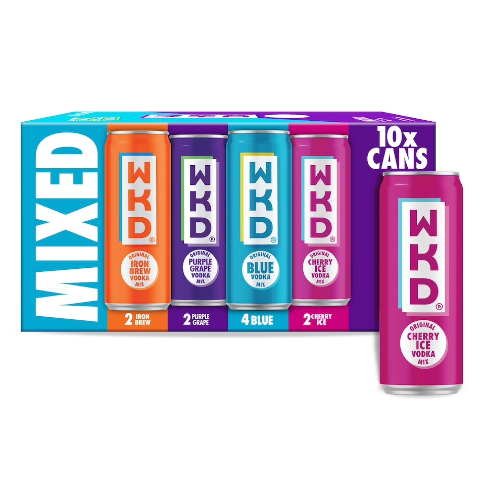 image 1 of WKD Mixed 3.4% 10x330ml Can