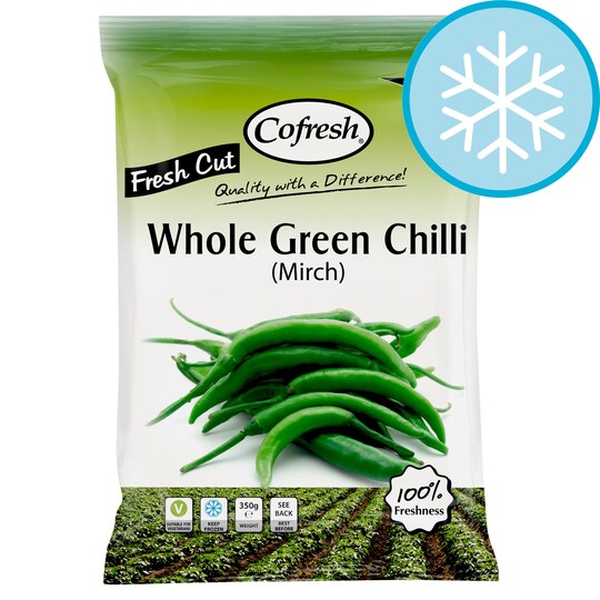 Cofresh Whole Green Chilli 350G Tesco Groceries
