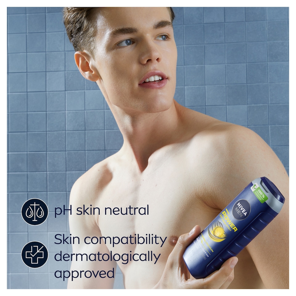 image 1 of Nivea Men Power Refreshing Shower Gel 500Ml