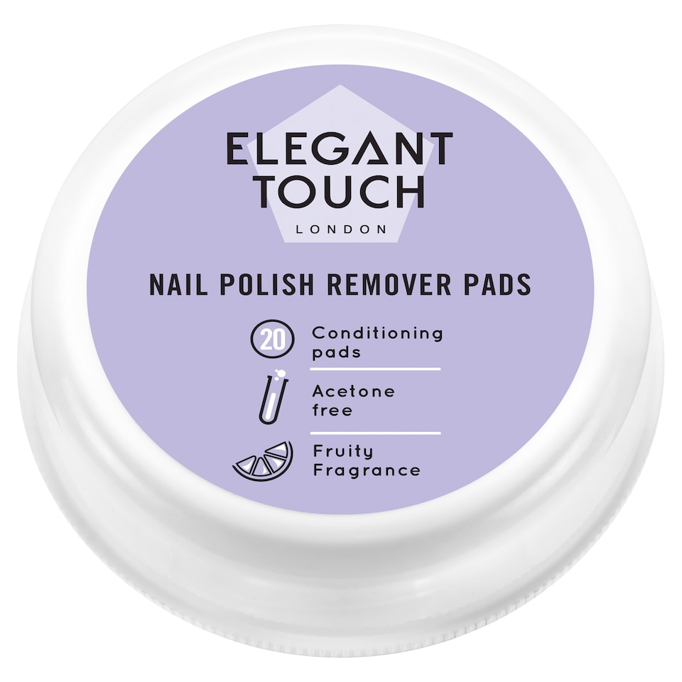 Elegant Touch Nail Polish Remover Pads 20 Pack
