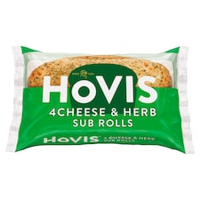 Hovis Cheese & Herb Sub Rolls 4 Pack