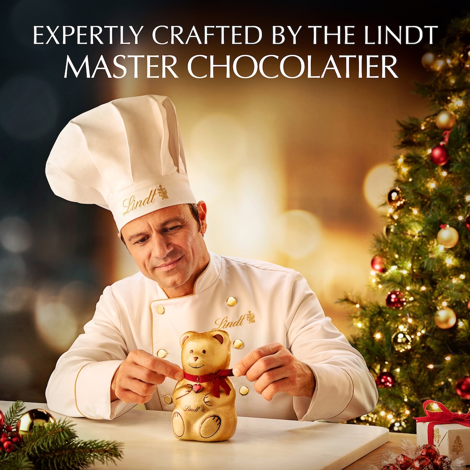 image 1 of Lindt Teddy Christmas Green Jumper 200G