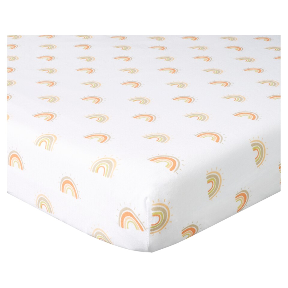 image 1 of Fred & Flo Rainbow Cotbed Sheets 2K