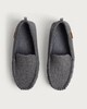 image 2 of F&F Felt Moccasin Slippers in Grey