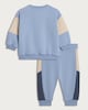 image 2 of F&F Baby 2-Piece Cotton Rich Colour Block Sweatshirt and Joggers Set in Grey