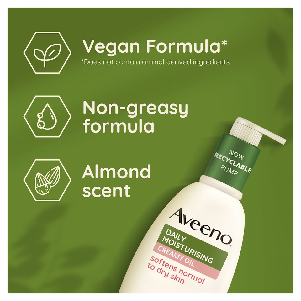 image 1 of Aveeno Daily Moisturising Creamy Oil Body Lotion Moisturiser 300ml