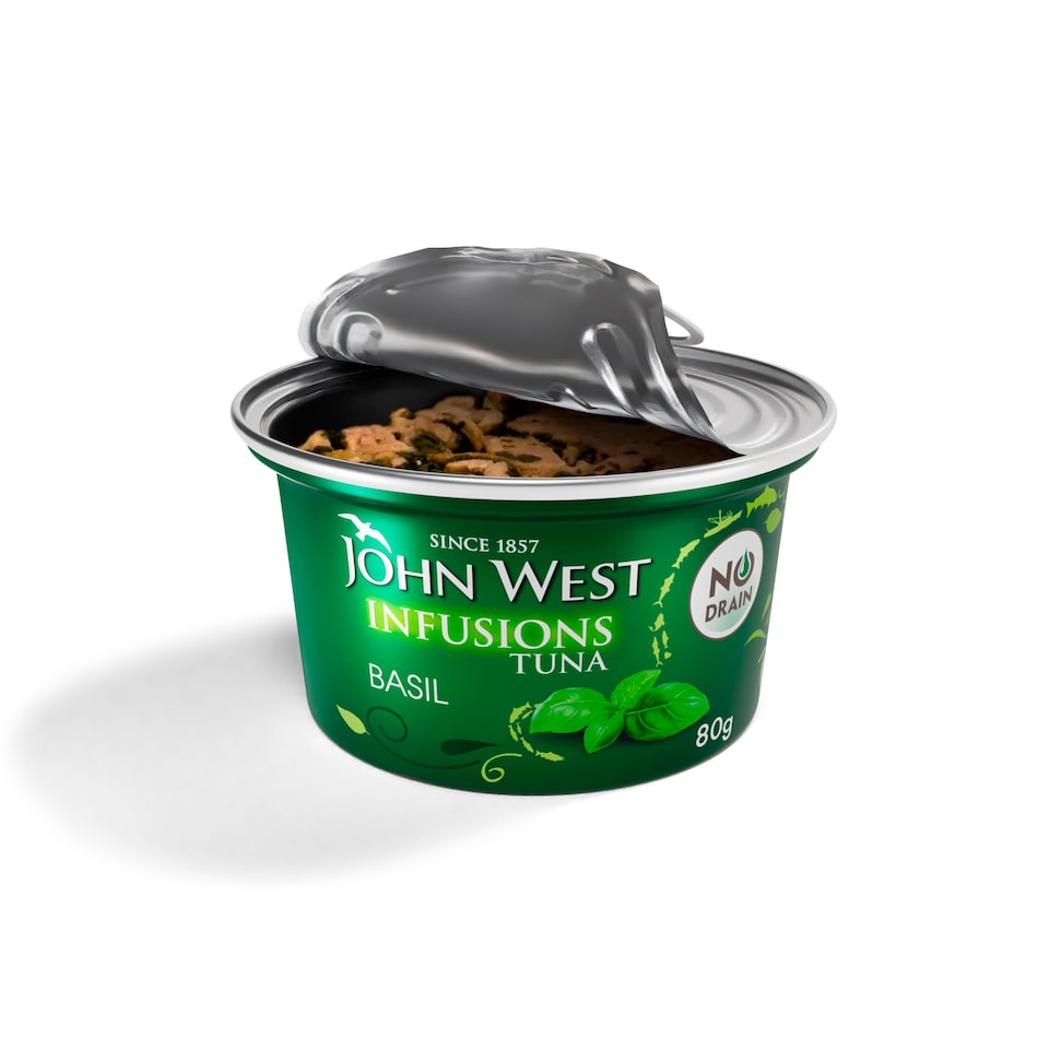 image 1 of John West Infusions Tuna Basil 80G