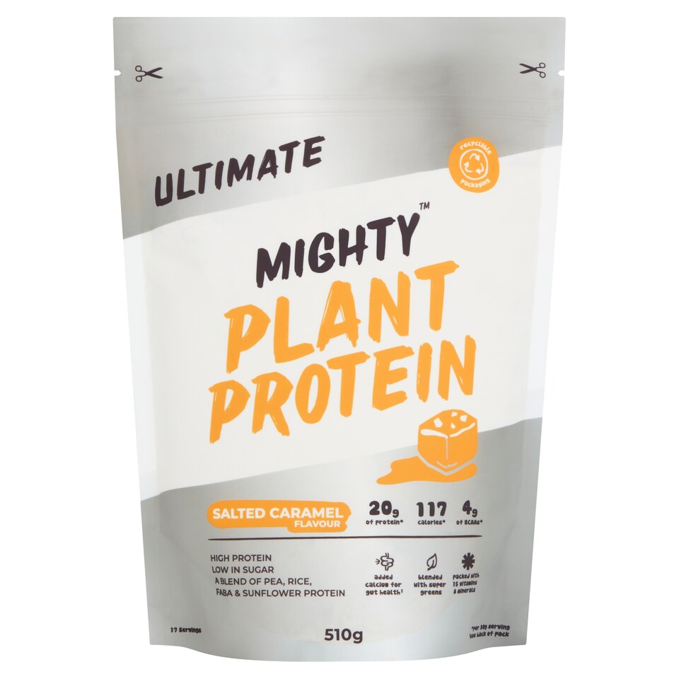 image 1 of Mighty Ultimate Plant Protein Powder - Salted Caramel 510g