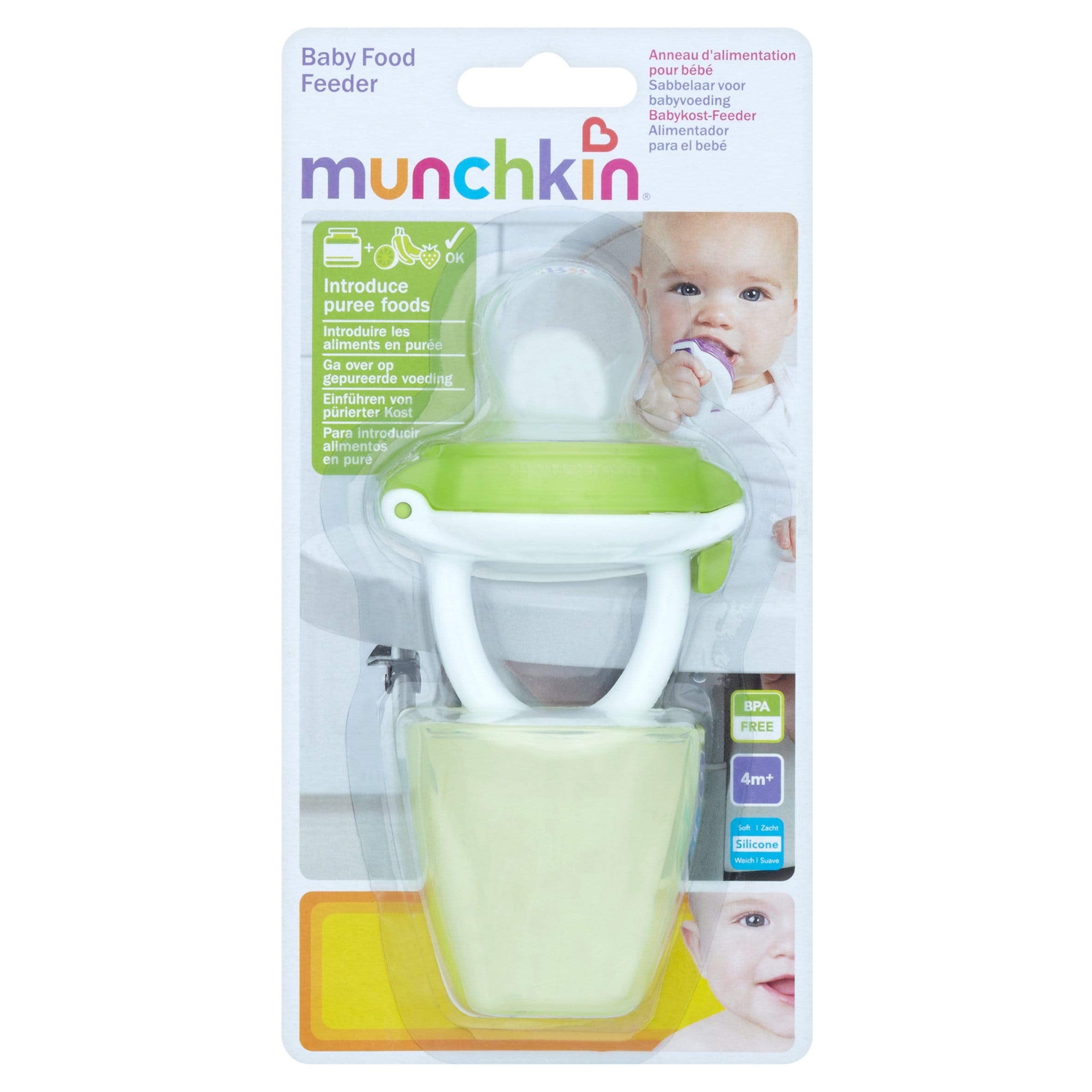 munchkin silicone baby food feeder