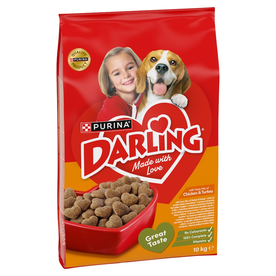 image 1 of Purina Darling Complete Pet Food for Adult Dogs with Poultry 10 kg