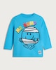 image 4 of Mr Men & Little Miss Mr. Bump Pure Cotton Long Sleeved Top in Blue