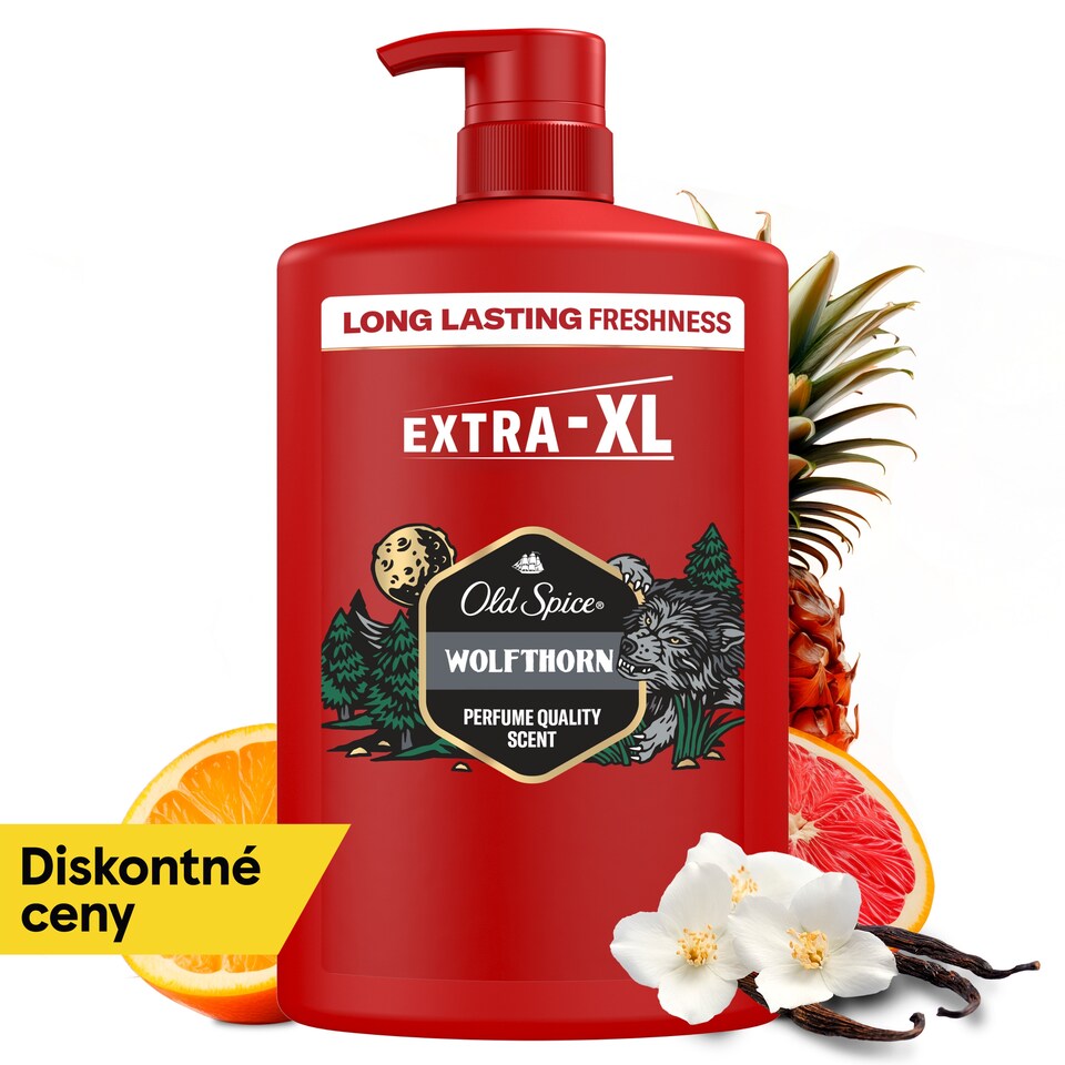 obrázok 1 z Old Spice Wolfthorn 3 V 1 Sprchový Gél A Šampón Pre Mužov 1000ml