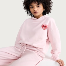 OH ME OH MY Cotton Rich Wide Leg Drawstring Joggers in Pink