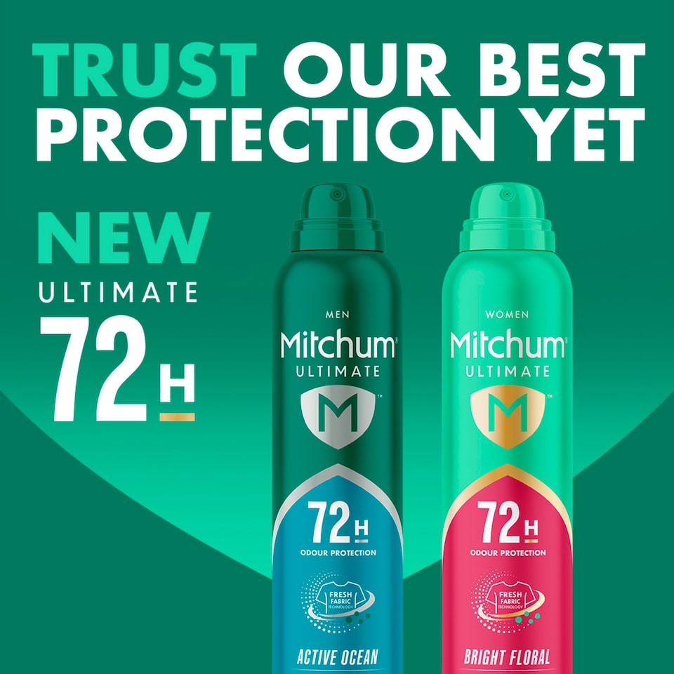 image 1 of Mitchum Men Ultimate 72H Active Ocean Anti Perspirant & Deodorant 250ml