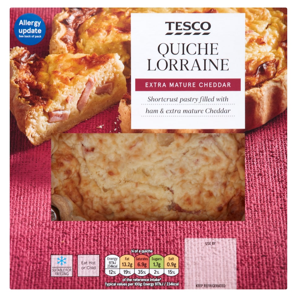 Tesco Quiche Lorraine 400G