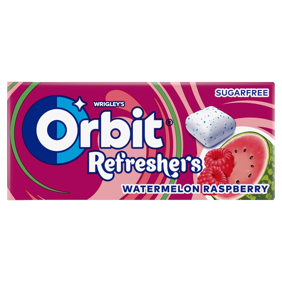 Wrigley's Orbit Refreshers Sugar-Free Watermelon Raspberry Chewing Gum 8 pcs 17.9g