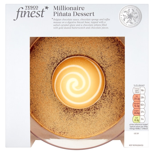 Tesco Finest Millionaires Pinata Dessert 700G Tesco Groceries