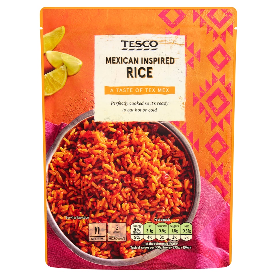 Tesco Mexican Inspired Rice 250G