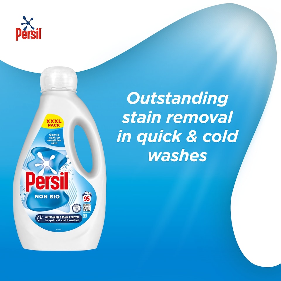 image 1 of Persil Non Bio Laundry Washing Liquid Detergent 95 Washes 2565ml