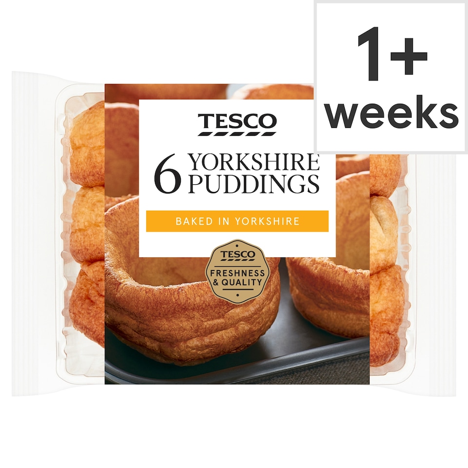 Tesco Yorkshire Puddings 6 Pack 180G
