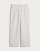image 4 of F&F Wide Leg Woven Trousers in Cream