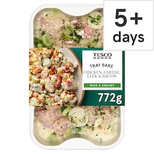 Tesco Chicken, Cheese, Leek and Bacon 772g