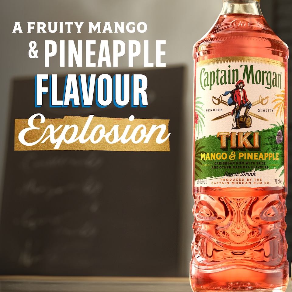 image 1 of Captain Morgan Tiki Mango & Pineapple Rum Based Spirit 25% 70Cl