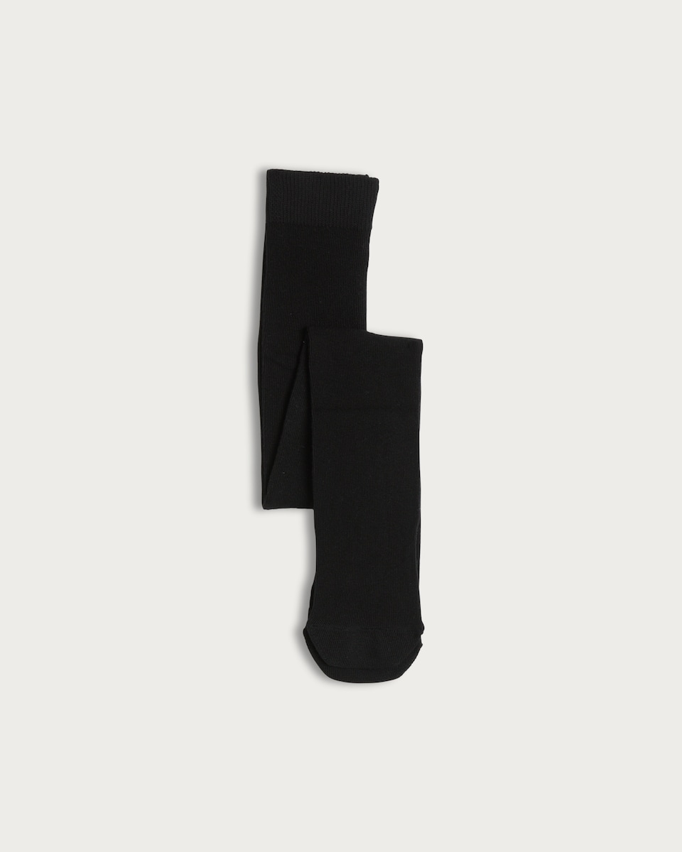 F&F Girls 3-Pack Cotton Rich Supersoft Tights in Black