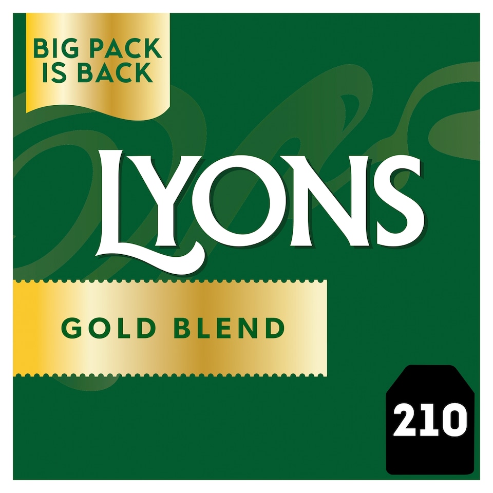 Lyons Gold Blend Tea 210 Tea Bags 609g