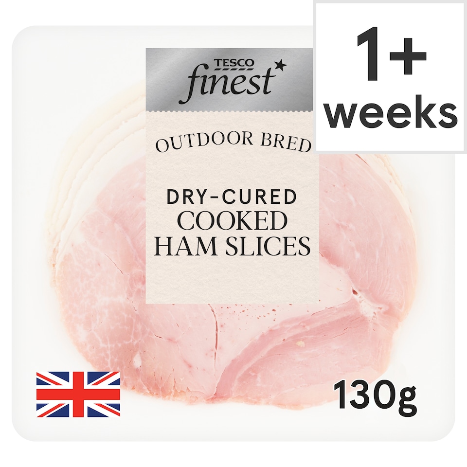 Tesco Finest Dry Cured Cooked Ham Slices 130g