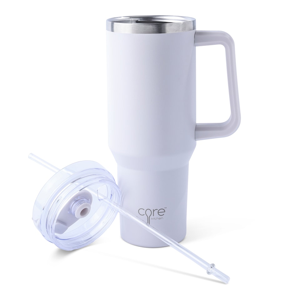 image 1 of Core Kitchen Taupe Atlas Tumbler Water Bottle 1.2L
