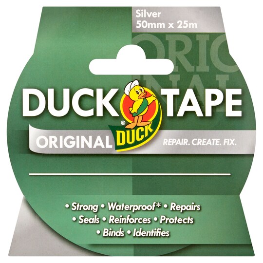 Duck Tape 50Mm X 25M Silver Tesco Groceries